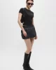 Guess Go Vıntage Trıangle Slım Tee Kadın Siyah T-Shirt W5GI32J1314-JTMU