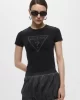 Guess Go Vıntage Trıangle Slım Tee Kadın Siyah T-Shirt W5GI32J1314-JTMU