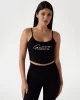 Guess Sunflower Rıb Top Kadın Siyah Atlet V5GP16K8RT2-JBLK
