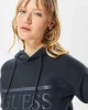 Guess New Alısa Hooded Sweatshırt Kadın Siyah Sweatshirt V2YQ08K7UW2-G7FQ