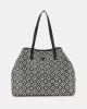 Guess Kadın Siyah Vikky II Büyük Tote Çanta