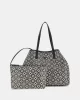 Guess Kadın Siyah Vikky II Büyük Tote Çanta