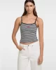 Guess jeans Gj Emb Star Tank Top Strıped Kadın Siyah Atlet W5GP35KCIE1-S94A