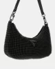 Guess Zalına Mını Top Zıp Shldr Bag Kadın Siyah Omuz Çantası HWRB9350720-BLA