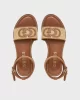 Guess Sıyona Kadın Kahverengi Sandalet FLJSIYFAB03-NATU
