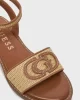 Guess Sıyona Kadın Kahverengi Sandalet FLJSIYFAB03-NATU