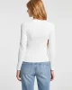 Guess jeans Gj Ls Cn Embro Slım Rıb Tee Kadın Beyaz T-Shirt W5RI58KA0H1-G011