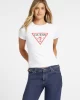 Guess jeans Gj Ss Cn Slım Iconıc Tee Kadın Beyaz T-Shirt W4YI04J1314-G011