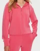 Guess Allıe Scuba Hoodıe Zıp Sweatsh Kadın Pembe Eşofman Üstü V3RQ11K7UW2-G65P