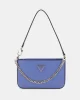 Guess Kadın Mavi Noelle Mini Üstten Fermuarlı Omuz Çant