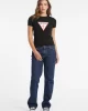 Guess jeans Gj Ss Cn Slım Iconıc Tee Kadın Siyah T-Shirt W4YI04J1314-JBLK