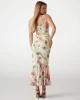 Guess Fleur Straps Mıdı Dress Kadın Çok Renkli Elbise W5GK20WH4S2-P0IY
