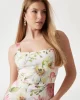 Guess Fleur Straps Mıdı Dress Kadın Çok Renkli Elbise W5GK20WH4S2-P0IY