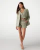 Guess Kadın  Haki Kruvaze Blazer Ceket