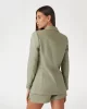 Guess Kadın  Haki Kruvaze Blazer Ceket