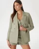 Guess Kadın  Haki Kruvaze Blazer Ceket