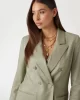 Guess Kadın  Haki Kruvaze Blazer Ceket