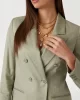 Guess Kadın  Haki Kruvaze Blazer Ceket