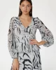 Guess Yvette Ls Pleatıng Top Kadın Çok Renkli Elbise W4BH57WDW82-P9YI