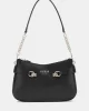 Guess Loreleı Top Zıp Shoulder Bag Kadın Siyah Omuz Çantası HWVG9639180-BLA