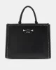Guess Nastra 2 Comp Tote Kadın Siyah El Çantası HWBG9637220-BLA