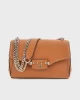 Guess Nastra Convertıble Xbody Flap Kadın Kahverengi Çapraz Çanta HWBG9637210-CAR