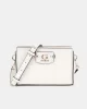 Guess Nastra Mını Crossbody Top Zıp Kadın Beyaz Mini Çanta HWBG9637720-OFF