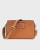 Guess Nastra Mını Crossbody Top Zıp Kadın Kahverengi Mini Çanta HWBG9637720-CAR