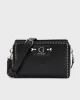 Guess Nastra Mını Crossbody Top Zıp Kadın Siyah Mini Çanta HWBG9637720-BLA
