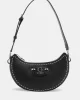 Guess Nastra Top Zıp Shoulder Bag Kadın Siyah Omuz Çantası HWBG9637170-BLA