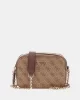 Guess Noelle Crossbody Camera Kadın Kahverengi Çapraz Çanta HWBG7879140-LGW