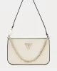 Guess Noelle Mını Top Zıp Shoulder Kadın Ekru Mini Çanta HWZG7879720-BON
