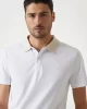 Guess Nolan Ss Polo Erkek Beyaz T-Shirt M5GP66J1314-G011