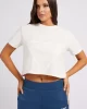 Guess Adele Crop T-Shırt Kadın Krem T-Shirt V2YI06K8HM0-G6K5