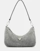 Guess Zalına Mını Top Zıp Shldr Bag Kadın Gri Omuz Çantası HWOY9350720-SIL