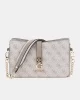 Guess Zamıra Top Zıp Shoulder Bag Kadın Ekru Omuz Çantası HWSG9629180-DKO