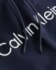 Calvin Klein Erkek Logolu Kapüşonlu Lacivert Sweatshirt