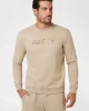 Guess Keıd Cn Sweatshırt Erkek Bej Sweatshirt Z4BQ18KCEA0-G1CA