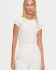 Guess Kıara Ss T-Shırt Kadın Krem T-Shirt V4BI16KCIV1-G6K5