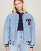 Tommy Jeans Kadın Letterman Denim Ceket