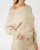 Guess Ls Off Shldr Isla Swtr Kadın Ekru Kazak W4BR67Z3JL0-F1CY