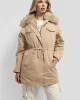 Guess Lucıe Parka Faux Fur Kadın Krem Mont W4BL45WGK30-G1FE
