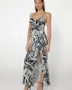 Guess Lydıe Spaghettı Long Dress Kadın Çok Renkli Elbise W4BK47WGLP0-P9YI