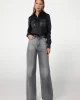 Guess Marguerıte Hotfıx Pokets Shırt Kadın Siyah Gömlek W5RH40WFQC2-JBLK