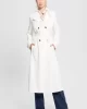 Guess Maya Unstructured Trench Kadın Beyaz Trençkot W5RL15WGYM2-G012