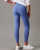 Calvin Klein Kadın Mavi Seamless Logolu Tayt