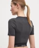 Calvin Klein Kadın Siyah Slim Fit Crop T-Shirt