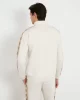 Guess Erkek Bej Yanları Logolu Fermuarlı Sweatshirt