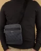Guess Mılano Crossbody Flat Erkek Siyah Omuz Çantası HMEVZLP2223-BLA