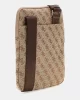 Guess ErkeK Bej/Kahverengi Milano 4G Logolu Mini Çapraz Çant